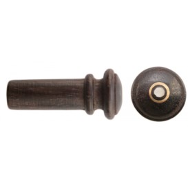 Medium violin button, ebony Parisian eye Petz