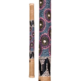 Colored bamboo rain stick 80cm Terre