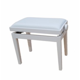 Piano stool BG27W white Hidrau Model