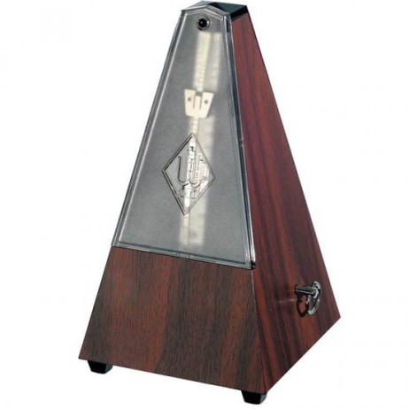 Metronome mechanical 812K with bell mahogany Wittner