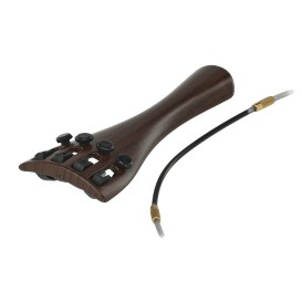 Tailpiece with finetuner for violin 3/4 imitation mahogany Wittner