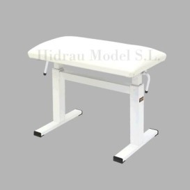 Hydraulic stool for pianist BM44HPW white Hidrau Model