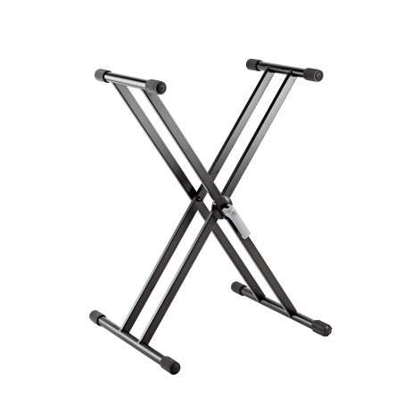 Double stand X-shaped for keyboard instruments 18997 aluminum K&M