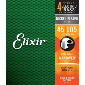 Strings for bass guitar Nanoweb 45-105 Elixir