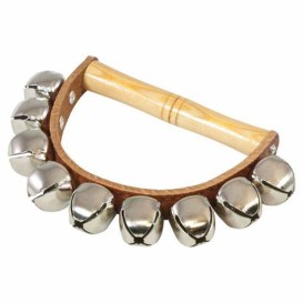 Žvangutis - kalėdiniai varpeliai 9 ant odos lankelio Percussion Plus