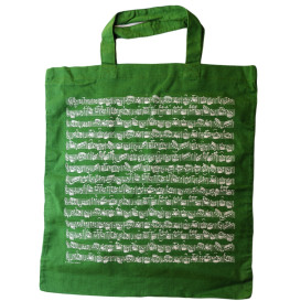 Medžiaginis maišelis su natomis žalias/baltas Petz