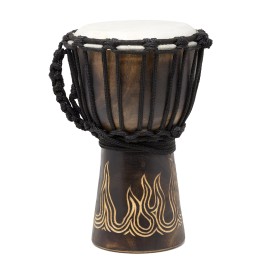 Djembe Carved-Flame 25cm Terre