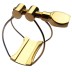 Ligature for saxophone alto Semi-Rigid Gold Brancher
