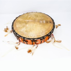 Frame, rhythmic, tunable drum 30 cm decorated Terre