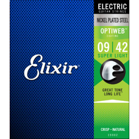 Stygos elektrinei gitarai Optiweb 09-42 Elixir