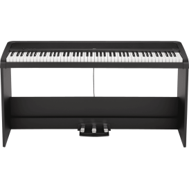 Skaitmeninis pianinas B2 juodas su trigubu pedalu ir staliuku KORG