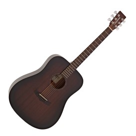 Gitara akustinė TWCR D juoda/dūmintos medienos Tanglewood