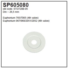 Gaskets for valves for CAP euphonium BE967/968/2051/2052 Buffet Crampon