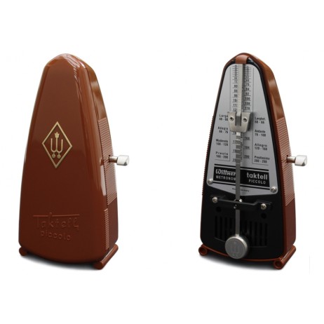 Metronomas mechaninis Piccolo 831 rudos spalvos Wittner