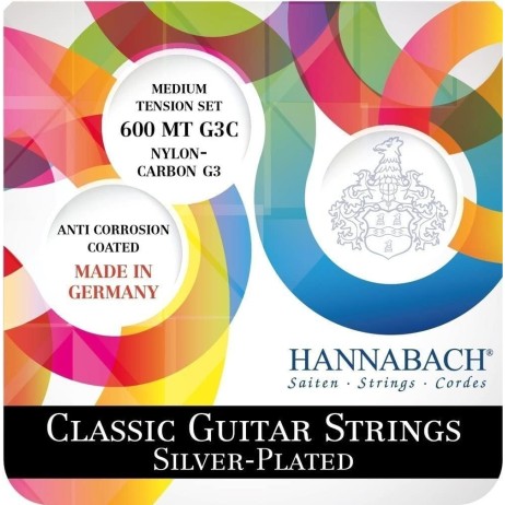 Stygos klasikinei gitarai 600MT G3C medium Hannabach