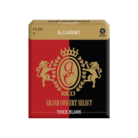 Reed for clarinet Bb 3.5 Grand Concert SelectThick Blank D'addario