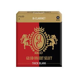 Liežuvėlis klarnetui Bb 3.5 Grand Concert SelectThick Blank D'addario