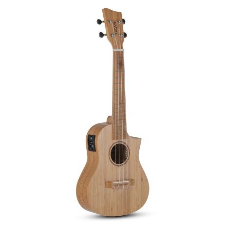 Ukulelė koncertinė Manoa Kaleo Bamboo su dėkliuku su įgarsinimu VGS