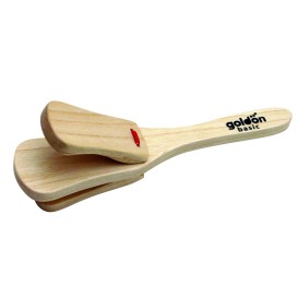 A wooden castanet on a stick Goldon