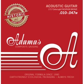 Acoustic Guitar Strings Historic Reissue 010-047 Adamas
