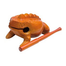 Wooden frog medium Goldon