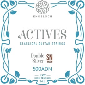 Stygos klasikinei gitarai Actives SN Double silver Knobloch