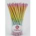 Rainbow pencil with silver treble clef patterns Sebim