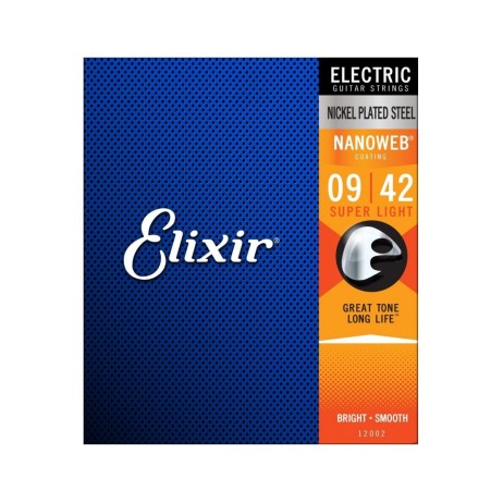 Stygos elektrinei gitarai Nanoweb 09-42 Elixir