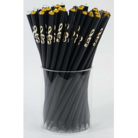 Black pencil with a treble clef Sebim