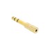 Adapteris 3.5 stereo - 6.3 stereo Gold Adam Hall