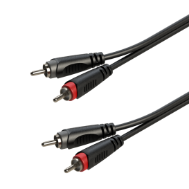 Kabelis stereo 2xRCA/2xRCA male 3m Roxtone