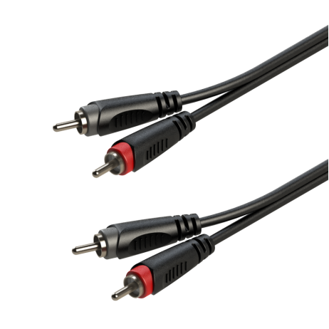 Kabelis stereo 2xRCA/2xRCA male 6m Roxtone