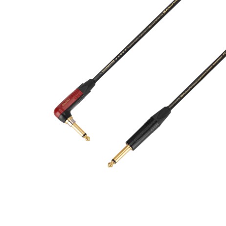 Kabelis instrumentinis silent lenktas 6.3Jack mono/6.3Jack mono 3m Adam Hall