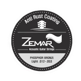 Strings for acoustic guitar phosphor bronze 12-52 Zemar