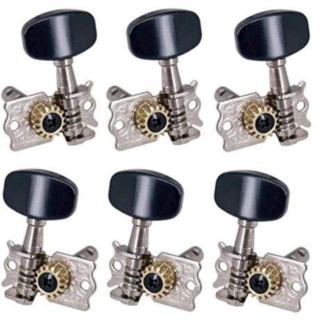 Mašinėlės-suktukai akustinei gitarai FTSK-3R3L juodi Kera Audio