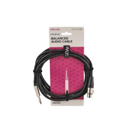 Balance cable XLR Female to 6.3mm stereo 3m Gewa Balance cable XLR Female to 6.3mm stereo 3m Gewa