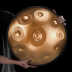 Handpan Copper D-Kurd 10 notes Hluru