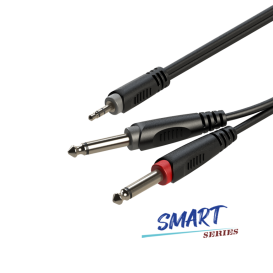 Cable 2x6.3mm Jack/3.5mm Jack 1m Roxtone Cable 2x6.3mm Jack/3.5mm Jack 1m Roxtone