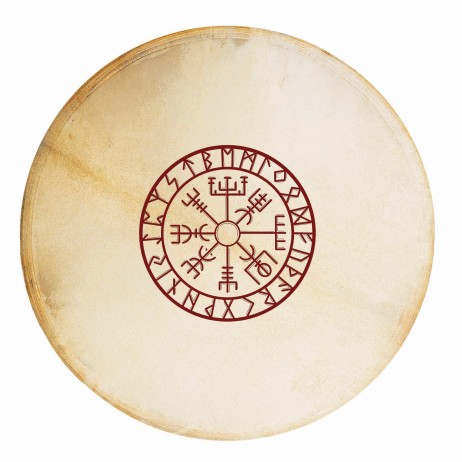 Shamanic drum 50cm Viking, cow skin Terre
