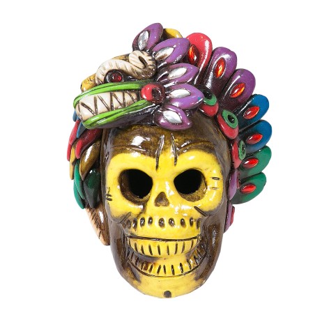 Aztec Death Whistle Skull Big Terre