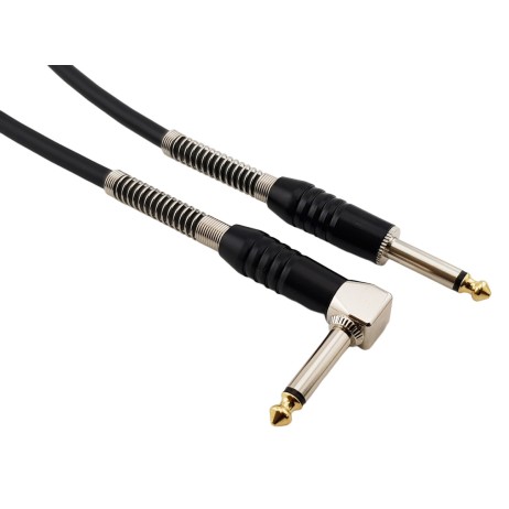 Kabelis instrumentinis 6.3Jack mono/6.3Jack mono GC lenktas 5m Red's Music
