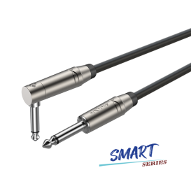 Kabelis instrumentinis lenktas 6.3Jack mono/6.3Jack mono Smart Series 5m Roxtone Kabelis instrumentinis lenktas 6.3Jack mono/6.3Jack mono Smart Series 5m Roxtone
