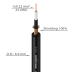 Kabelis instrumentinis lenktas 6.3Jack mono/6.3Jack mono Smart Series 5m Roxtone