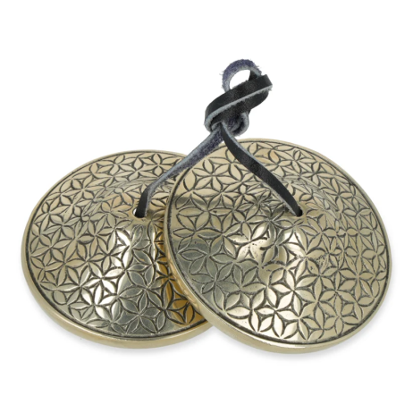 Meditaciniai varpeliai Flower of Life 7.5cm (tingša) Kailash