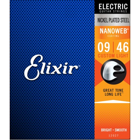 Stygos elektrinei gitarai Nanoweb 09-46 Elixir