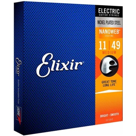 Stygos elektrinei gitarai Nanoweb 11-49 Elixir