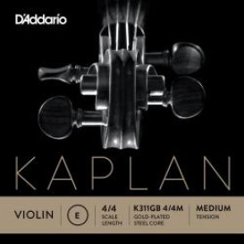 Styga smuikui E Golden Spiral Kaplan paauksuotas plienas D'Addario