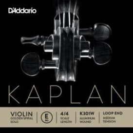 Styga smuikui E Golden Spiral Kaplan su kilpele D'Addario