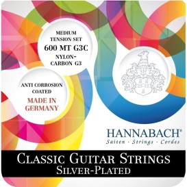 Stygos klasikinei gitarai 600MT G3C medium Hannabach