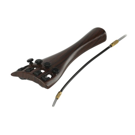Tailpiece for viola with finetuners imitation mahogany Wittner